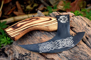 Viking pizza axe,Chef cutter, Chopper for men, Pizza cutter, Chef knife, Сutting tool pizza, Pizza tool, Pizza lover gift
